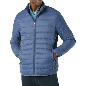 Veste coupe-vent légère à manches longues bleue pour hommes, séchage rapide et imperméable, antireflet avec poches pour les activités de plein air - Product Image 2
