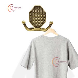 Crochets en laiton modernes de qualité supérieure Cintres muraux décoratifs à la demande pour manteau et usage domestique Installation de suspension horizontale en tissu - Product Image 2