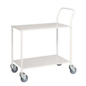 "White Four-<b>Wheel</b> <b>Table</b> Trolley Km173-6" - Product Image 1