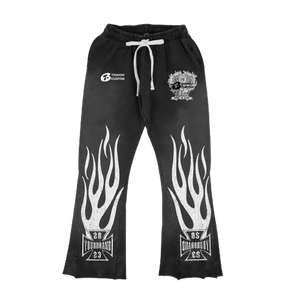 Ensemble sweat à capuche et pantalon unisexe lavé à l'acide 450GSM Survêtements d'hiver vintage en coton éponge Taille XXL Logo personnalisable Caractéristique - Product Image 3