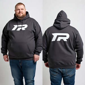 Sweat-shirts d'entraînement sportifs d'hiver à manches longues à capuche zippés tactiques de haute qualité pour hommes, taille plus, broderie 3D, 100% coton - Product Image 5