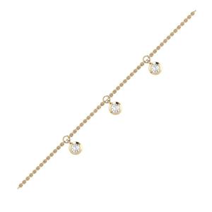 Pulsera clásica moderna de Plata de Ley 925 con exquisita Estación de bisel regalo de boda de fiesta de diamantes con piedra de circón - Product Image 6