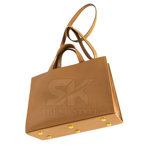 Servicio OEM, Bolso de Mano de Cuero de un Solo Color al por Mayor, Nuevo Diseño, Bolsos de Mano de Cuero de un Solo Color - Product Image 4