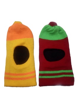 Bonnets pour enfants personnalisables avec nœuds en pure laine et polyester acrylique de différentes couleurs et tailles-fabriqués en Inde - Product Image 3