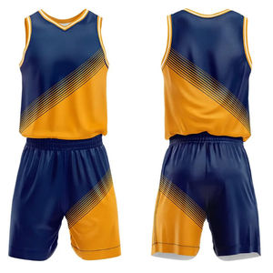 Conjunto de Uniforme de Baloncesto Personalizado Unisex al por Mayor, 100% Poliéster, Talla Grande, Transpirable, de Secado Rápido, Antibacteriano, Sublimado - Product Image 6