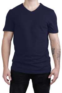Camiseta Unisex con Cuello en V, Estampado Personalizado, Corte Regular, 100% Algodón, Transpirable, Ligera, Suave y Cómoda, Tejido de Punto - Product Image 2