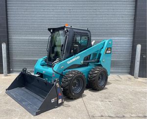 Second Hand Mini Loader SWL 3220 Wheel Loader Blue Color Engine Powered - Product Image 6