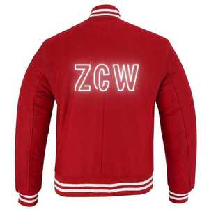 Custom Vintage Wool Varsity <b>Jacket</b> Puff Printing Windproof <b>Waterproof</b> Hip Baseball Streetwear Oversize Stand <b>Thin</b> Reversible - Product Image 3