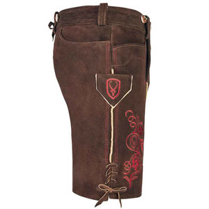 Most Hot Selling Lederhosen <b>Men</b> Authentic German Lederhosen Genuine Vintage Leather Dark <b>Brown</b> Oktoberfest 2025 Outfit - Product Image 5