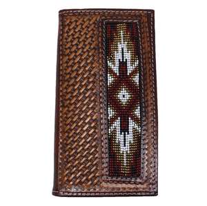 Cartera de cuero indio de lujo hecha a mano, monedero largo con adorno de cuentas, cuero genuino para uso en otoño e invierno, hecho en La India - Product Image 1