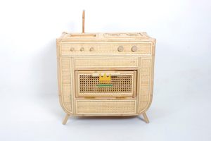 ของเล่นแบบตั้งได้สำหรับเด็กผู้หญิงเฟอร์นิเจอร์ตุ๊กตาทำจากหวายเป็นมิตรกับสิ่งแวดล้อม - Product Image 4