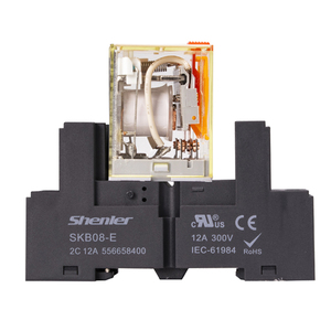 Shenler RKE2CO615LT + SKB08-E 7 Amp 8 Pin Relay Miniature Điện Từ Mục Đích Chung Relay Điện 24V Hẹn Giờ Trong Suốt - Product Image 2