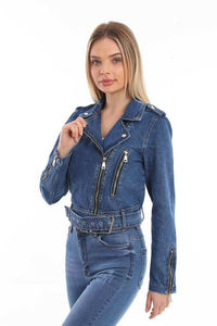 Chaqueta vaquera con capucha de otoño para hombre, abrigo vaquero de Hip Hop, pantalones vaqueros Retro, logotipo personalizado y diseño, chaqueta vaquera para mujer, servicio OEM - Product Image 3