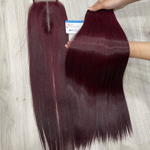 Nuevo producto Resalte color Burdeos Trama Extensiones de cabello humano Disponible hueso recto trama cinta de pelo 8 36 pulgadas al por mayor - Product Image 3