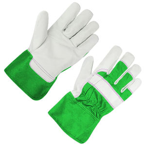 Guantes de seguridad de cuero de grano de cabra de alta calidad, cómodos guantes de trabajo suaves resistentes a la abrasión para protección de manos Industrial - Product Image 3
