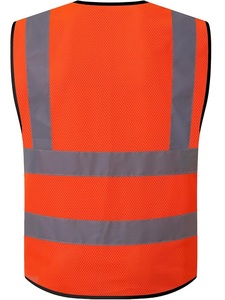 Chaleco DE SEGURIDAD reflectante estándar para hombre ANSI/ISEA para trabajadores de la construcción chaqueta impermeable transpirable de visibilidad mejorada - Product Image 2