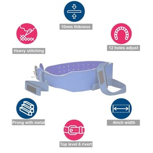 Cómodos cinturones de cuero para levantamiento de pesas, cinturón de palanca de seguridad para gimnasio para Fitness - Product Image 6