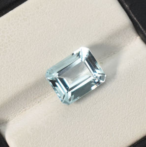 Piedra preciosa Octágono aguamarina corte esmeralda 11X9mm 12X10mm 14X10mm piedra preciosa suelta para fabricación de joyería piedra preciosa creada en laboratorio - Product Image 4