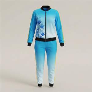 Chándal de Sublimación de Alta Calidad para Mujer, Talla Personalizada XL 6XL, Estilo Informal con Cremallera, Chándal de Invierno para Correr, Sudadera con Capucha de Punto - Product Image 1