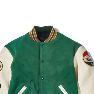 Chaquetas Varsity de Piel de Oveja de Alta Calidad Anti-UV para Hombre y Mujer, Nuevo Estilo con Cuello Alto, Todas las Tallas y Colores, Lana de Baja Densidad - Product Image 4