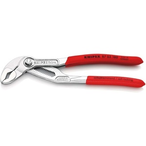 Cobra Water Pump Pliers 180 Mm Chrome-Plated 36 Mm <b>Clamping</b> Width Plastic Coating by for Knipex - Product Image 1