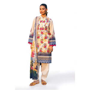 Traje de 3 Piezas para Mujer con Estampado Floral y Dupatta de Chifón SD-52164 - Product Image 5
