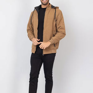 Venta al por mayor de bordado personalizado impermeable con capucha de invierno de los hombres chaqueta Softshell transpirable servicio OEM - Product Image 4