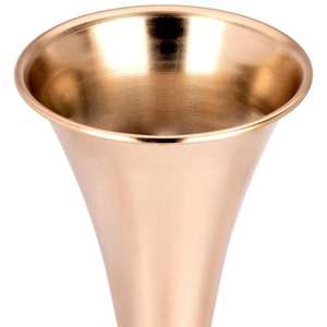 Vase en métal au design antique de qualité supérieure pour mariages et événements vase en métal de forme et de taille personnalisées poli doré - Product Image 3