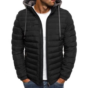 Chaqueta de Invierno para Hombre, Personalizada, de Lona, con Cuello Alto, Acolchada, de Alta Calidad, con Cierre, Manga Larga, Moda 2026 - Product Image 3