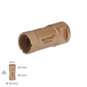 Corona Diamante M14 O/ 26 mm. Taglio a Secco - Product Image 2