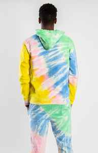 Ensemble survêtement unisexe tie-dye de haute qualité, vêtements de détente élégants et confortables pour les activités de plein air décontractées de l'hiver - Product Image 3