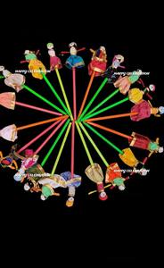 Puppet Kids Pencil Indian <b>Dolls</b> Wooden Puppet Show Toy Pencil Set Children gift Rajasthani Touch Penciles Classmate Gift - Product Image 4
