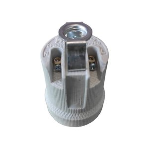 2 pezzi portalampada in ceramica in porcellana E27, portalampada con viti per fili elettrici e gancio in ferro da appendere per- - Product Image 2