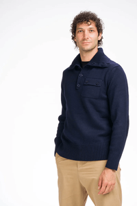 Pierre hommes col haut pull à col roulé chaud doux pull pour automne hiver coupe classique décontracté tenue de bureau - Product Image 3