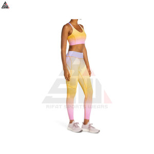 Conjunto Deportivo de Yoga de 2 Piezas de Alta Calidad, Cintura Alta, Tallas Grandes, Personalizado, de Secado Rápido para Gimnasio y Fitness - Product Image 3