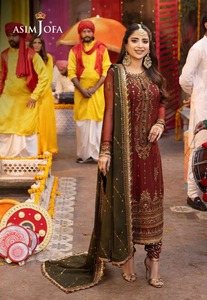Costume pakistanais pour femmes de qualité supérieure, non cousu, vêtements pakistanais de la meilleure qualité, 3 pièces, tenue de soirée, prix bas - Product Image 3