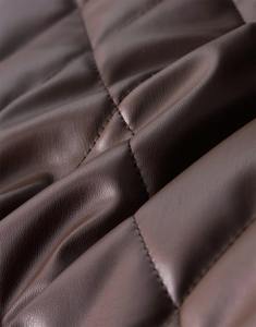 2024 Vintage hommes moto veste multi-fermeture éclair en cuir PU manteau d'hiver avec revers toile tissu moto fermeture éclair Jacekts - Product Image 4