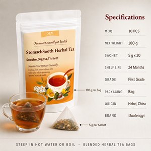 Té de Hierbas Mezcladas StomachSooth en Bolsitas <span class=keywords><strong>para</strong></span> <span class=keywords><strong>la</strong></span> Salud <span class=keywords><strong>Intestinal</strong></span> Natural, Alivia <span class=keywords><strong>la</strong></span> Digestión, Reduce las Molestias, Promueve una <span class=keywords><strong>Flora</strong></span> <span class=keywords><strong>Intestinal</strong></span> Saludable - Product Image 1