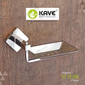 Porte-savon moderne en acier inoxydable antirouille mural salle de bain porte-savon évier de cuisine organisateur de savon ensembles de quincaillerie de bain - Product Image 3