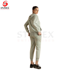 Tenues en polaire 2 pièces personnalisées pour femmes pull à capuche court sweat-shirt survêtement droit pantalon de survêtement 6XL survêtements d'hiver gym - Product Image 6