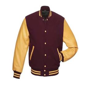 Vestes universitaires grande taille pour hommes et femmes-Ensemble personnalisé en cuir et coton molletonné brodé LOGO Service OEM - Product Image 5