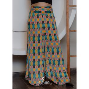 กางเกงพาลาซโซขากว้างทำด้วยมือสุดประณีตเสื้อผ้าแฟชั่นแนวโบโฮพิมพ์ลายนกยูงสุดชิคทุกวัน - Product Image 1