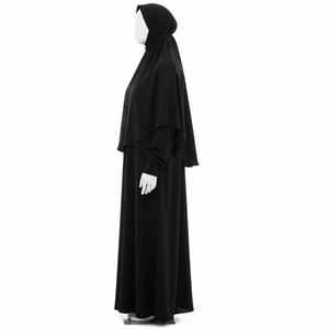 Abaya musulmane traditionnelle extensible dans les quatre sens pour adultes Robe longue modeste Tissu doux Élégant Usage quotidien et occasionnel - Product Image 5