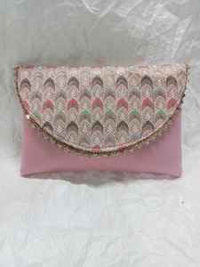 Bolso de mano de tela de algodón de estilo Ins informal para mujer, cierre magnético bordado, patrón de caramelo, uso diario, playa, todo el año - Product Image 2