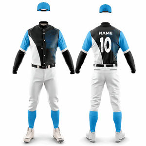 Uniformes de Béisbol Personalizados de Alta Calidad, Nueva Llegada, Transpirables, con Logotipo Bordado por Sublimación, Conjuntos Estampados - Product Image 3