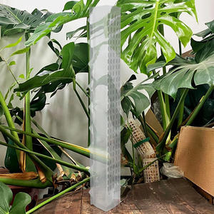 Poste de musgo modular en forma de D, recubierto de plástico, de 48 pulgadas, extensible con sistema de encaje a presión, para invernadero, soporte sencillo para plantas - Product Image 3