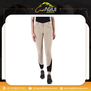 Nueva llegada ropa ecuestre ropa deportiva pantalones personalizados al por mayor de cuatro vías estiramiento caballo medias Pantalones - Product Image 6