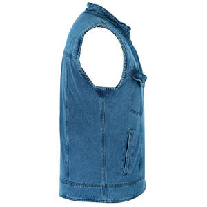 Recién llegados, chaleco vaquero sin mangas para hombre, estilo transpirable personalizado, precio de venta al por mayor, chaleco vaquero a la venta hecho en Pakistán - Product Image 6
