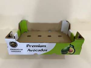Boîte à avocat en carton ondulé imprimé de qualité supérieure pour l'emballage d'avocats biologiques, disponible à bon prix - Product Image 2