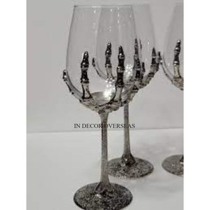 Support de Base de créateur Unique poli brillant de finition de couleur argentée pour les accessoires de Barware de gobelet en verre de couleur noire - Product Image 6